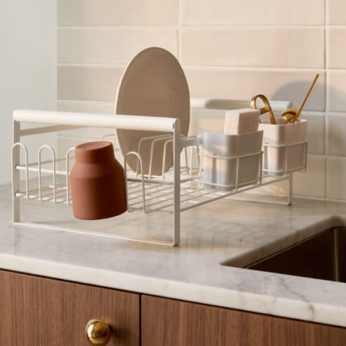 Frame sink dish rack